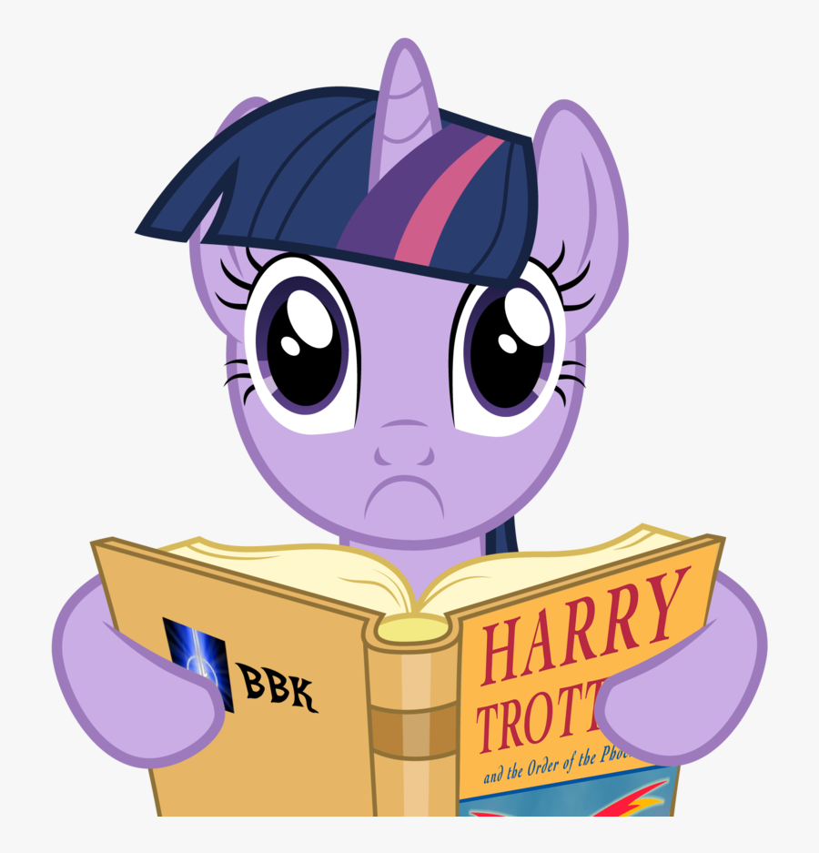 Twilight Reads Order Of The Phoenix By Bb-k - Twilight Sparkle As Harry Potter, Transparent Clipart