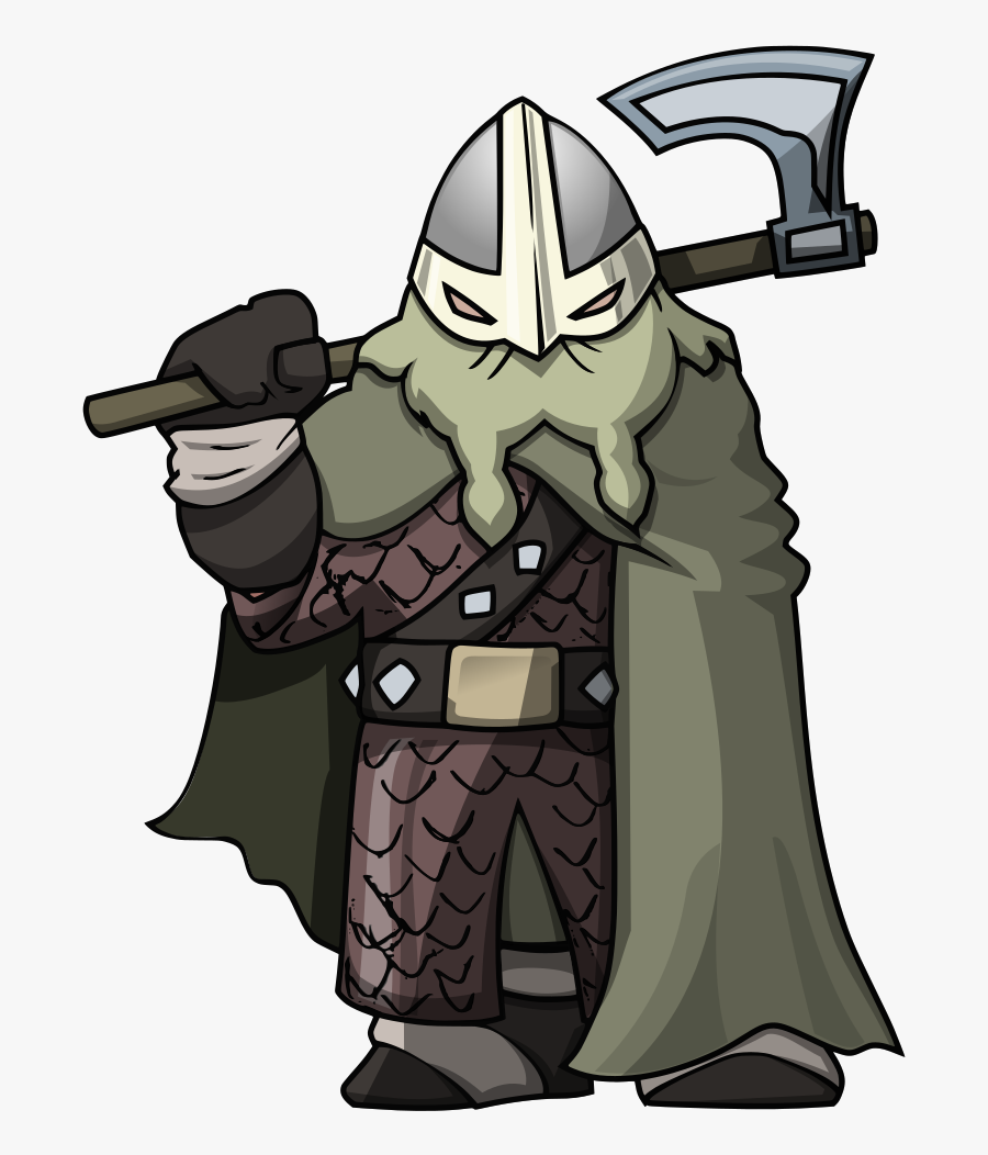 Vikings Clipart - Cartoon Warrior Vikings, Transparent Clipart