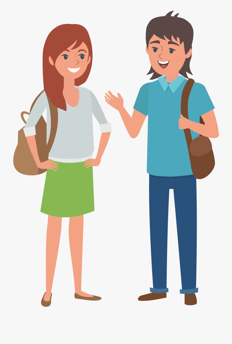 International Student Royalty-free Illustration - Man And Woman Cartoon Png, Transparent Clipart
