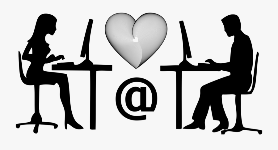Conversation Clipart Two Person - People Talking Online, Transparent Clipart