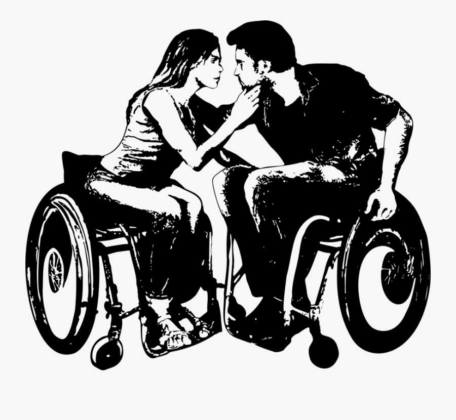 Style,sharing,sitting - Wheelchair Love, Transparent Clipart
