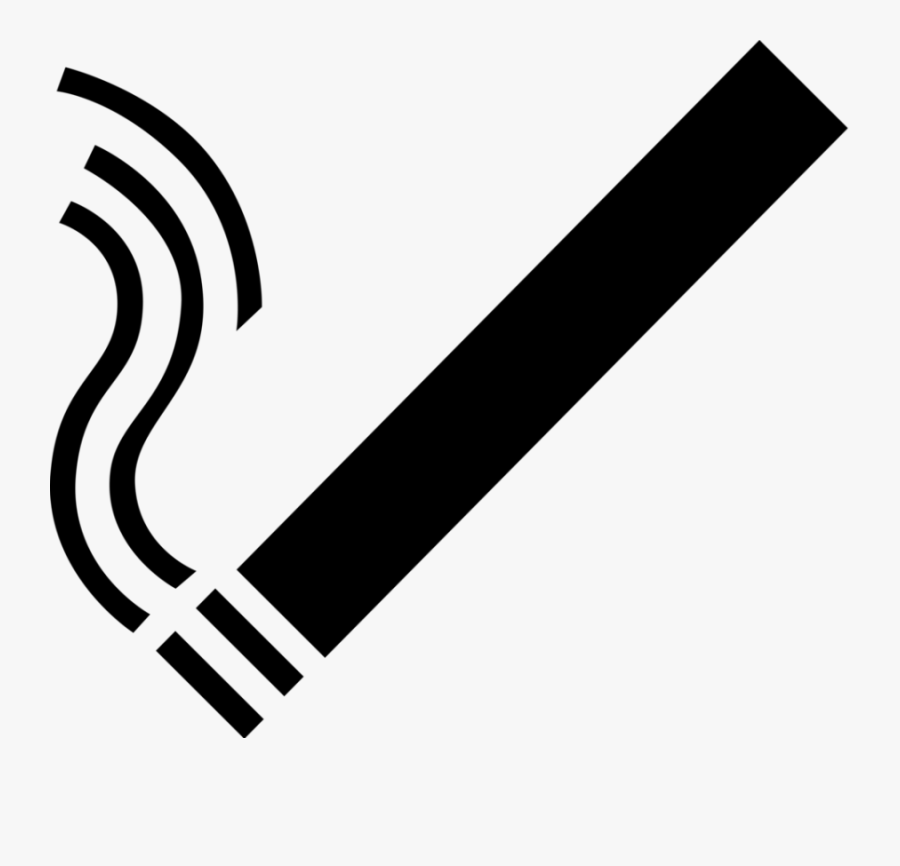 Cigarette Symbol - Но Смокинг, Transparent Clipart