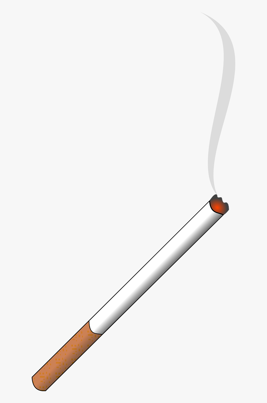 Lit Cigarette - Cigarette Clipart No Background, Transparent Clipart