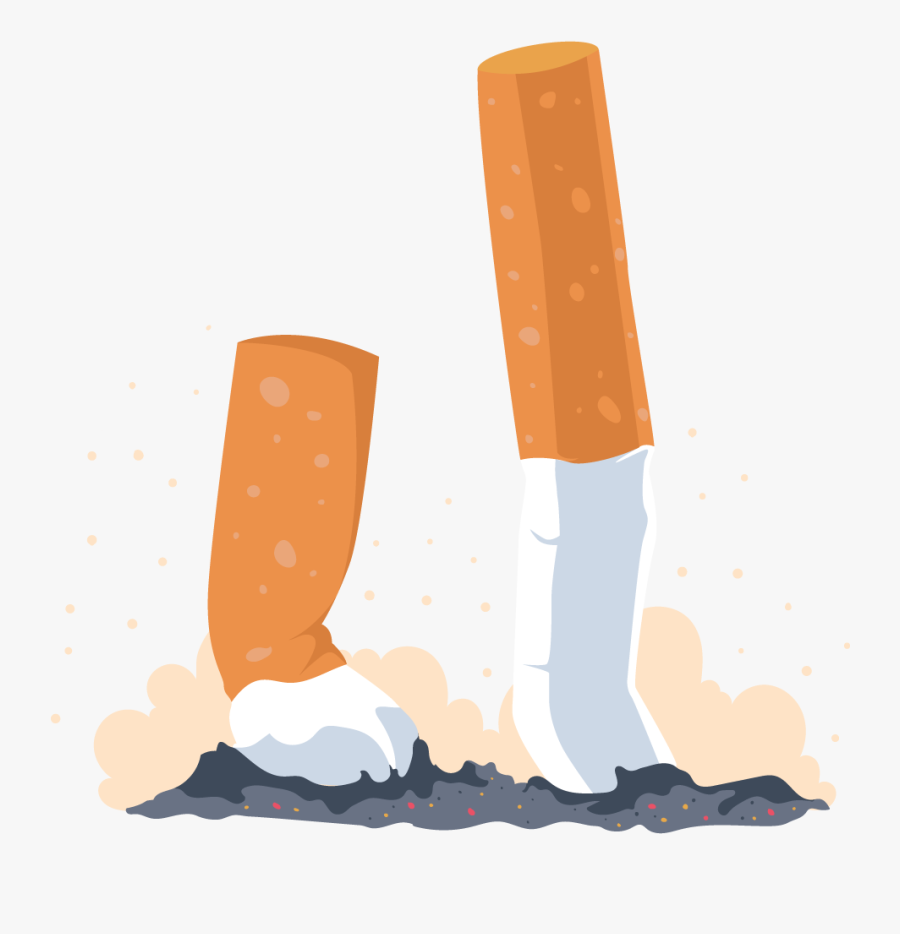Cigarette Clipart Tobacco Product - No Cigarette Butts Png, Transparent Clipart