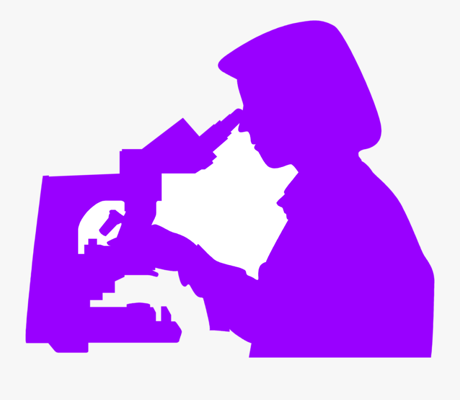 Microscope - Illustration - Looking Through Microscope Png, Transparent Clipart