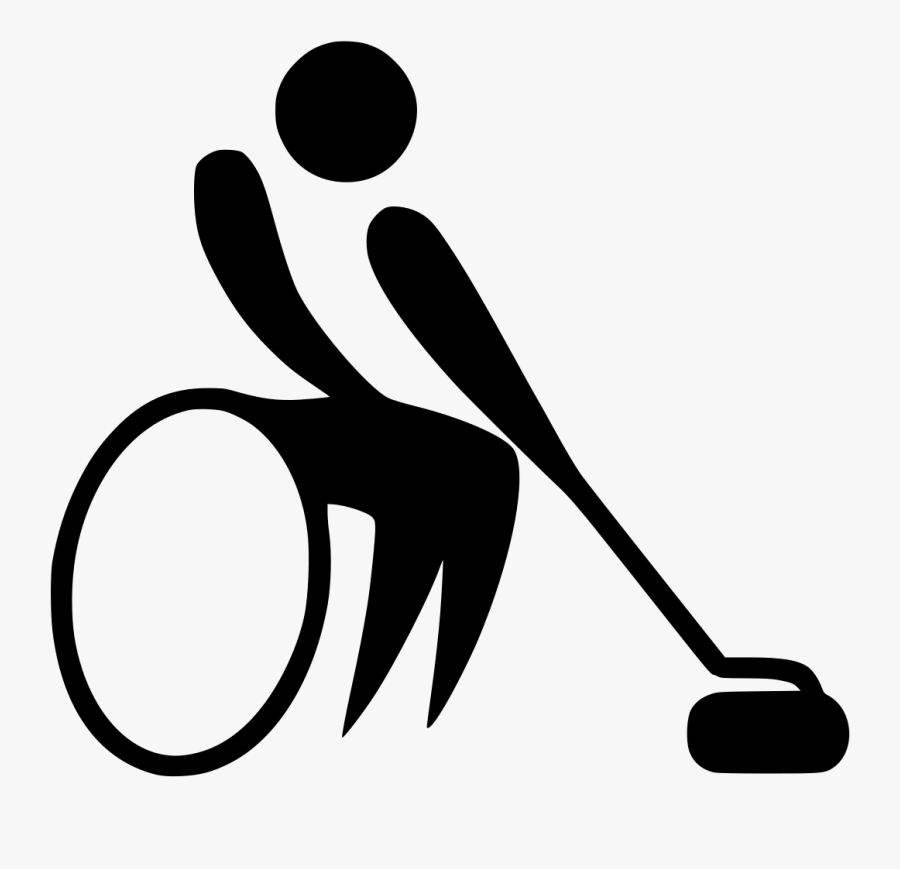 Wheelchair Curling, Transparent Clipart