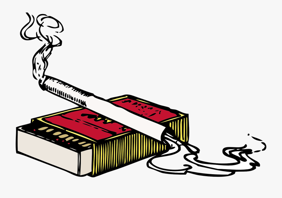 Transparent Cigarette Clipart - Cigarette Matchbox, Transparent Clipart