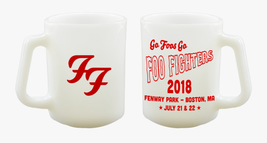 Hd Milk Glass Mug - Foo Fighters, Transparent Clipart