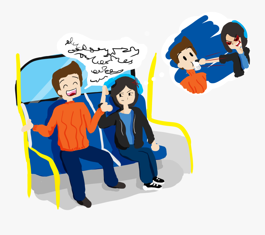 How To Get People - People In Bus Not Talking, Transparent Clipart