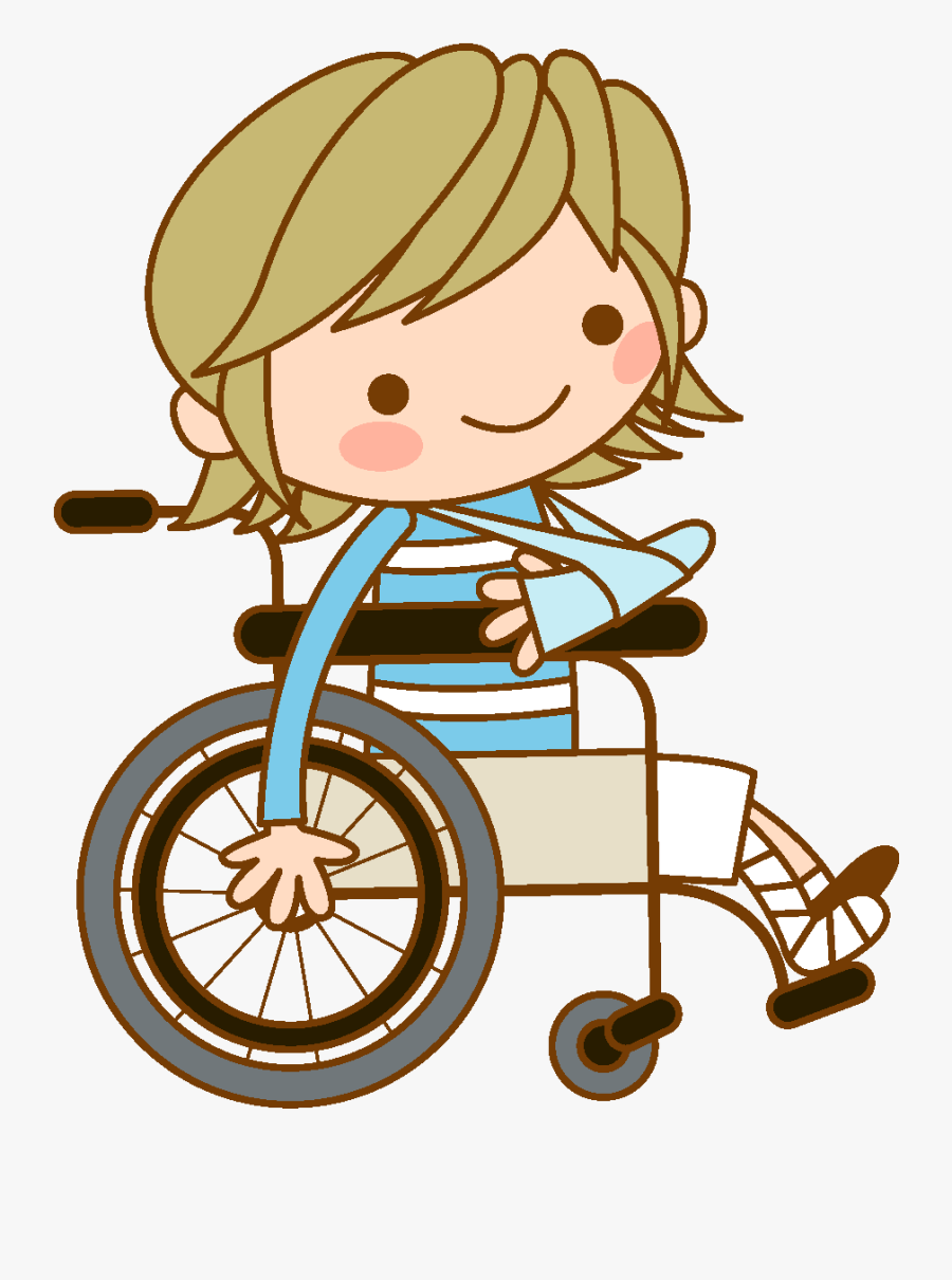 Cartoon Patient Wheelchair Element - Clipart Nurse And Patient, Transparent Clipart