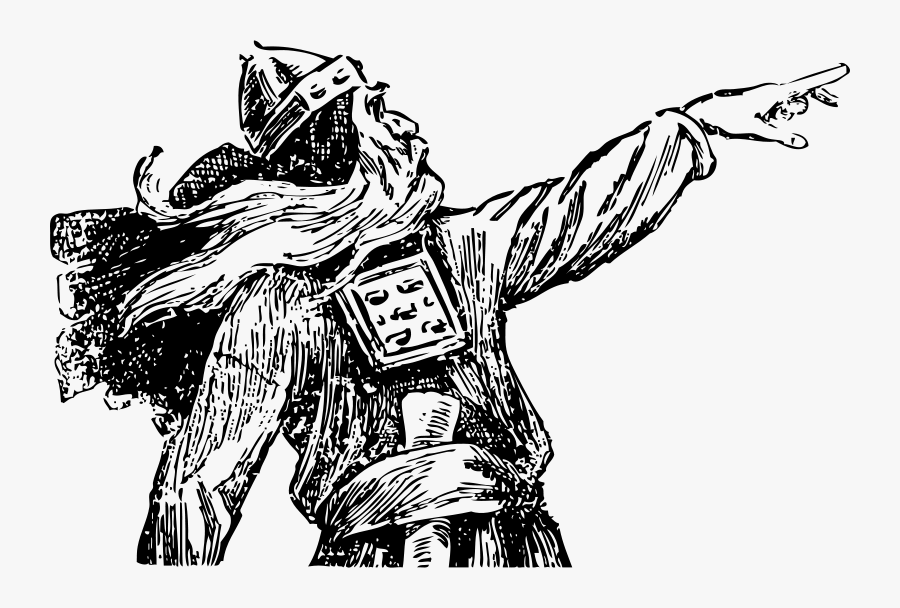 Viking Pointing, Transparent Clipart