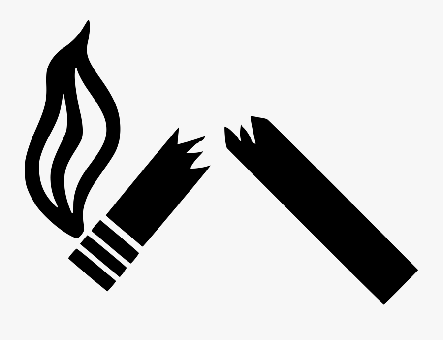 Cigarette Clipart Broken Cigarette - Motivation Give Up Smoking, Transparent Clipart