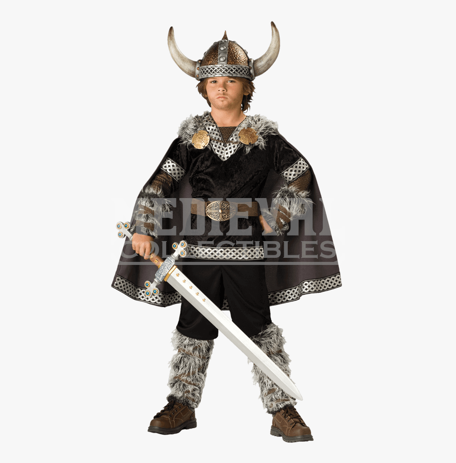 Clip Art Warrior Boy S Costume - Boys Viking Halloween Costumes, Transparent Clipart