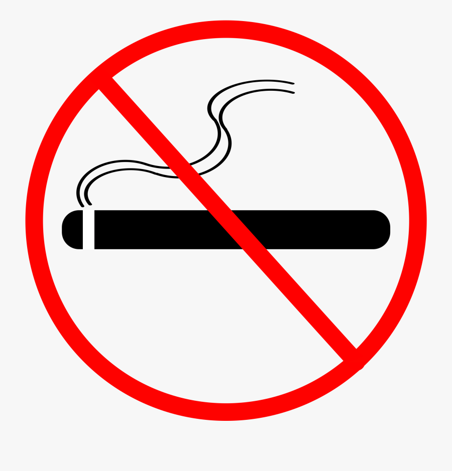 Cigarette Clipart No Smoking - No Smoking Clipart, Transparent Clipart