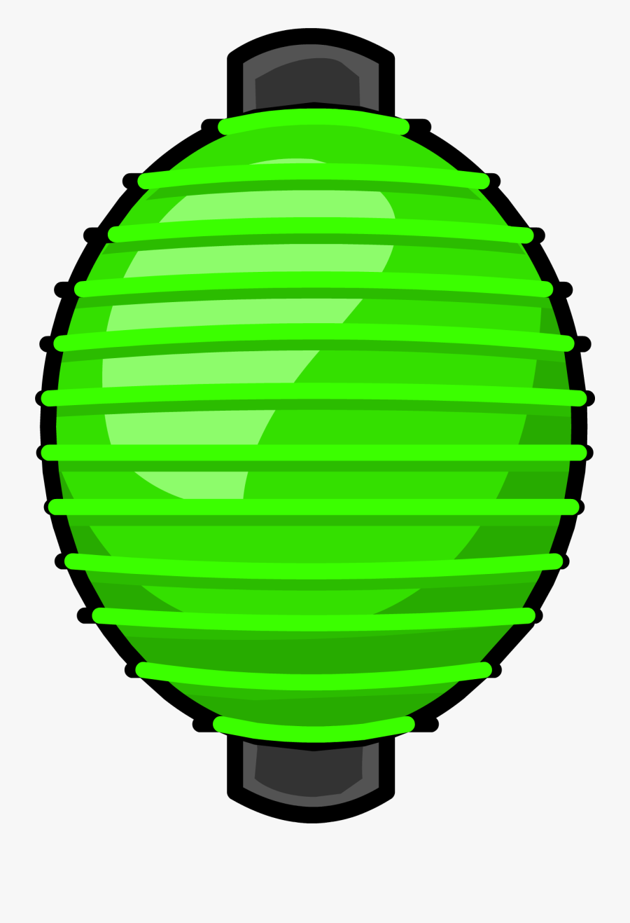 Club Penguin Wiki - Green Paper Lantern Clipart, Transparent Clipart