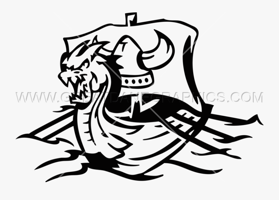 Transparent Viking Clipart - Viking Ship Clipart Black And White Free, Transparent Clipart