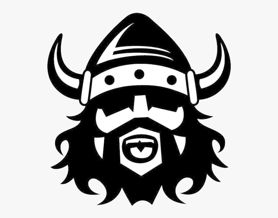 Transparent Viking Beard Png - Viking Clipart Black And White, Transparent Clipart