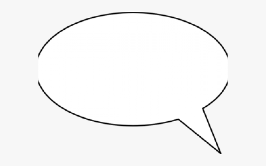 Manga Speech Bubble Blank, Transparent Clipart