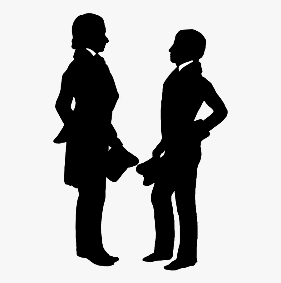 Clip Art Image Of Two People Talking - Pulp Fiction Dance Png, Transparent Clipart