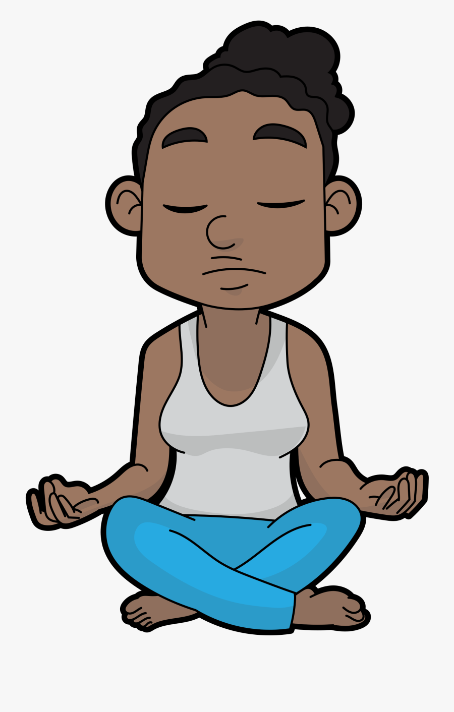Guided Healthcetera Meditate On - Meditate Cartoon, Transparent Clipart