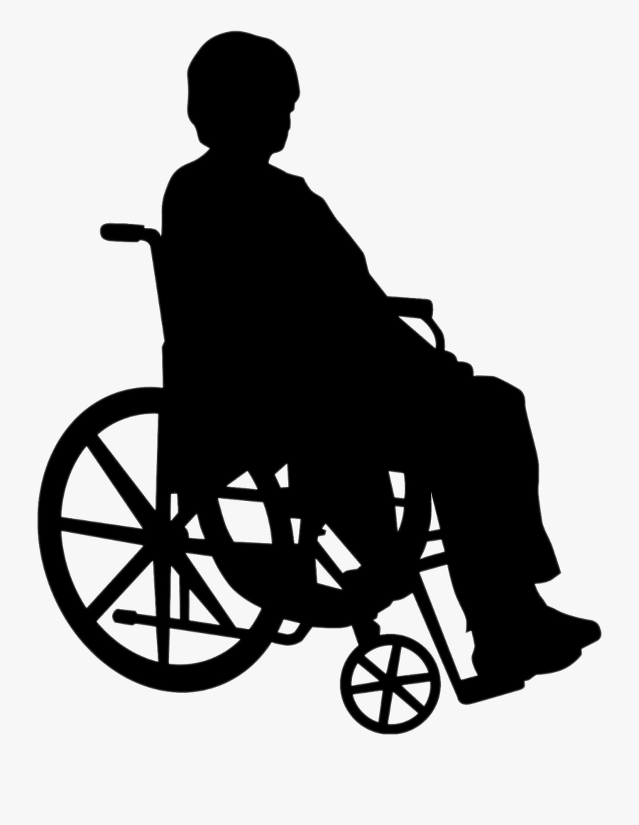 Wheelchair Person Silhouette Png , Png Download - Person In Wheelchair Silhouette Png, Transparent Clipart