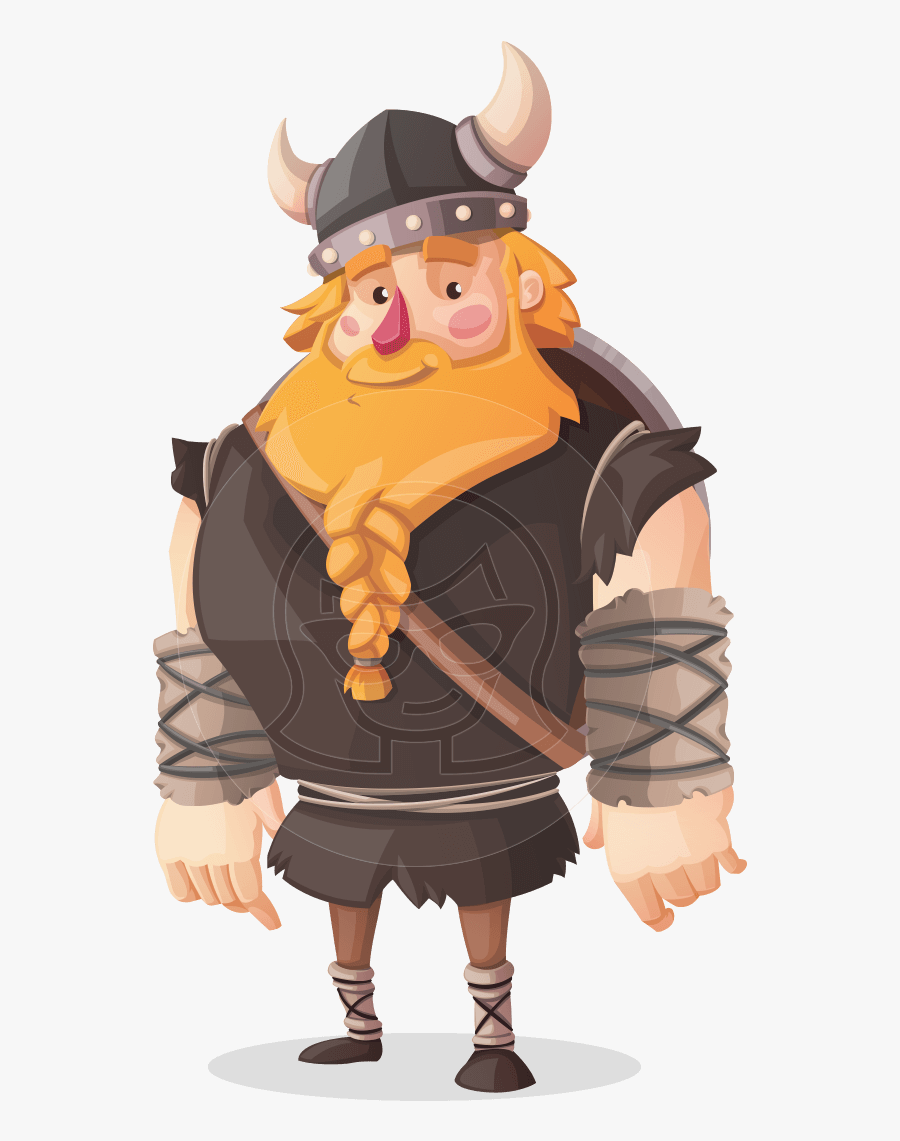 Brave Png Clipart - Cartoon Character Viking Vector, Transparent Clipart