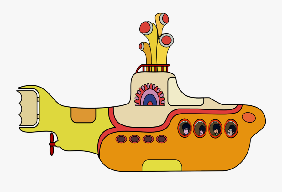 Transparent Yellow Submarine Clipart - Beatles Yellow Submarine Png, Transparent Clipart