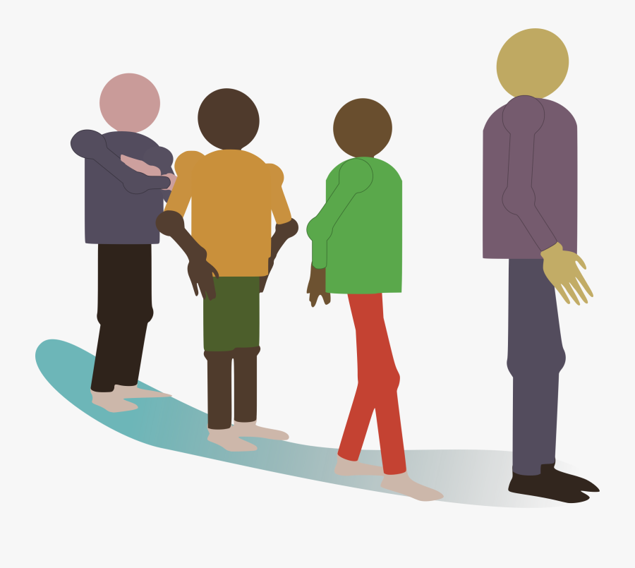 Transparent Conversation Clipart - Standing In Line Png, Transparent Clipart