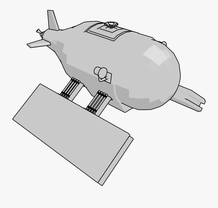 Submarine Complete Clipart Png - Blimp, Transparent Clipart