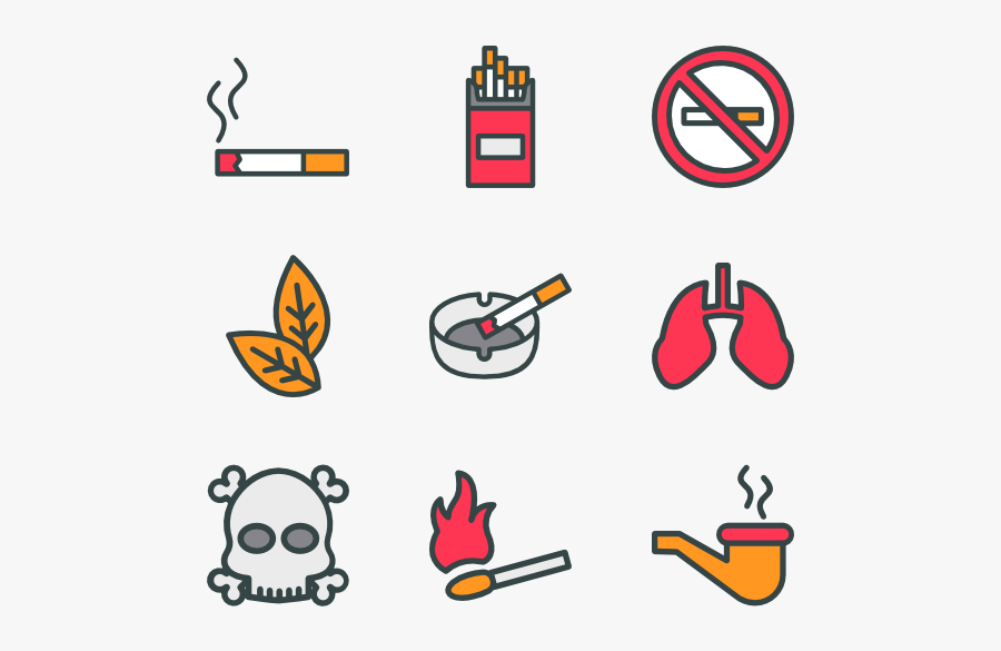 Clip Art Cigarettes Vector - Cigarro Icono, Transparent Clipart