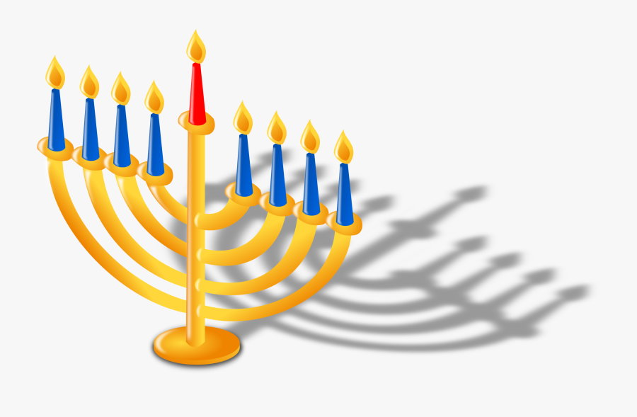 Menorah,hanukkah,candle Holder - Hanukkah Png Transparent, Transparent Clipart