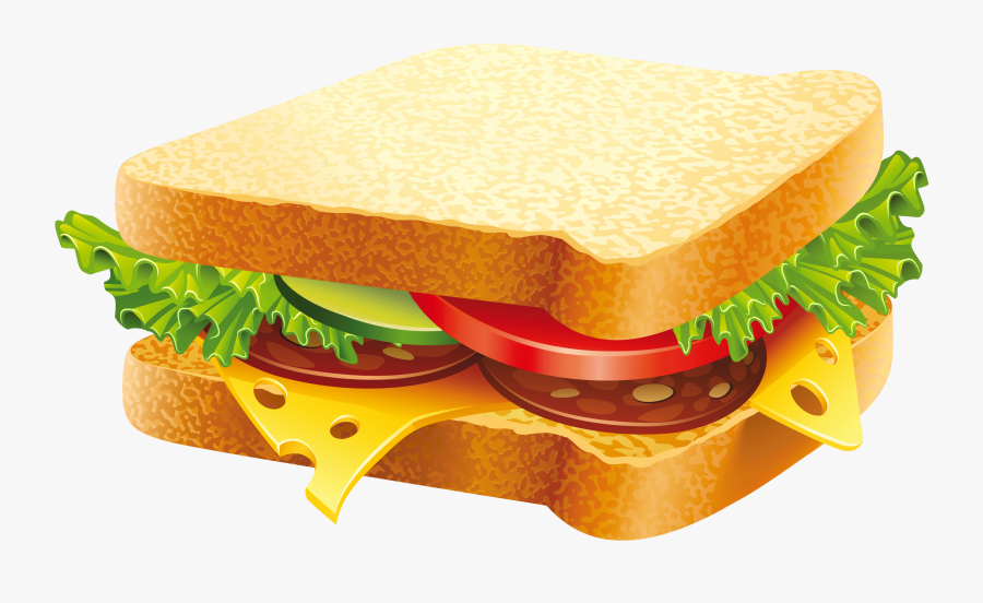 Hamburger Submarine Sandwich Vegetable Sandwich - Sandwich Png, Transparent Clipart