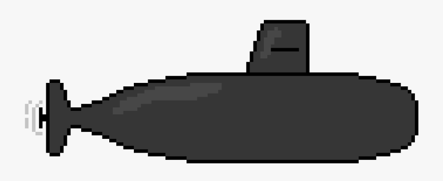 Transparent Submarine Clipart - Pixel Art Submarine, Transparent Clipart