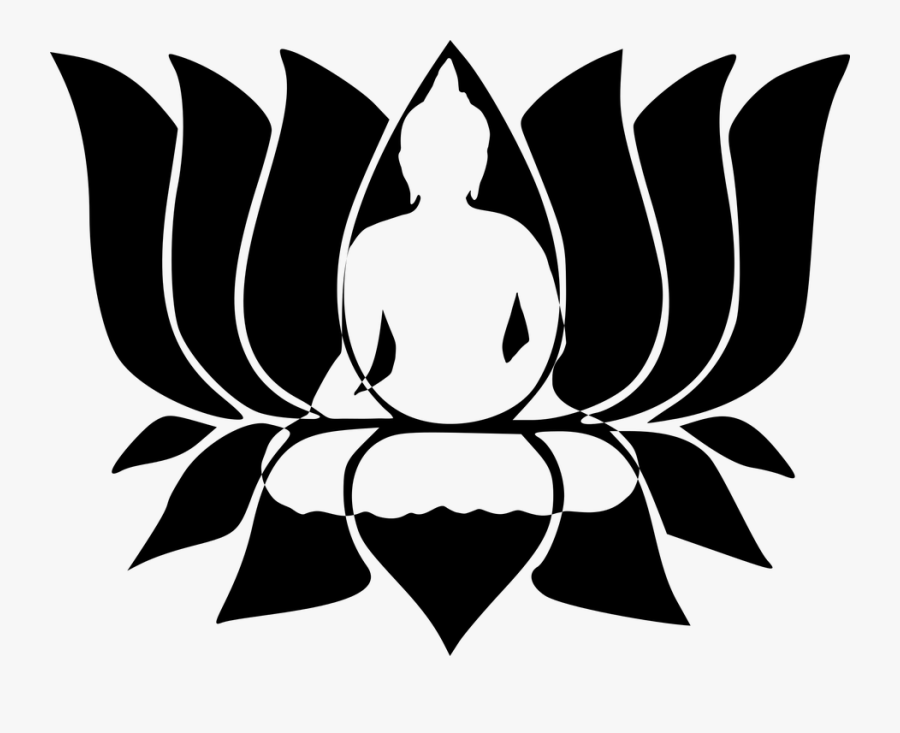 Transparent Person Meditating Clipart - Hindu Symbols Lotus Flower, Transparent Clipart