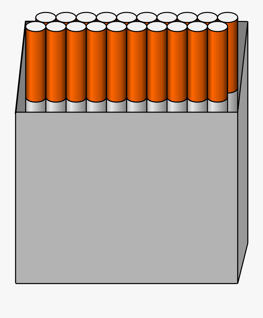 Cigarette Clipart Cigarette Box - Cigarette Pack Clipart Transparent, Transparent Clipart