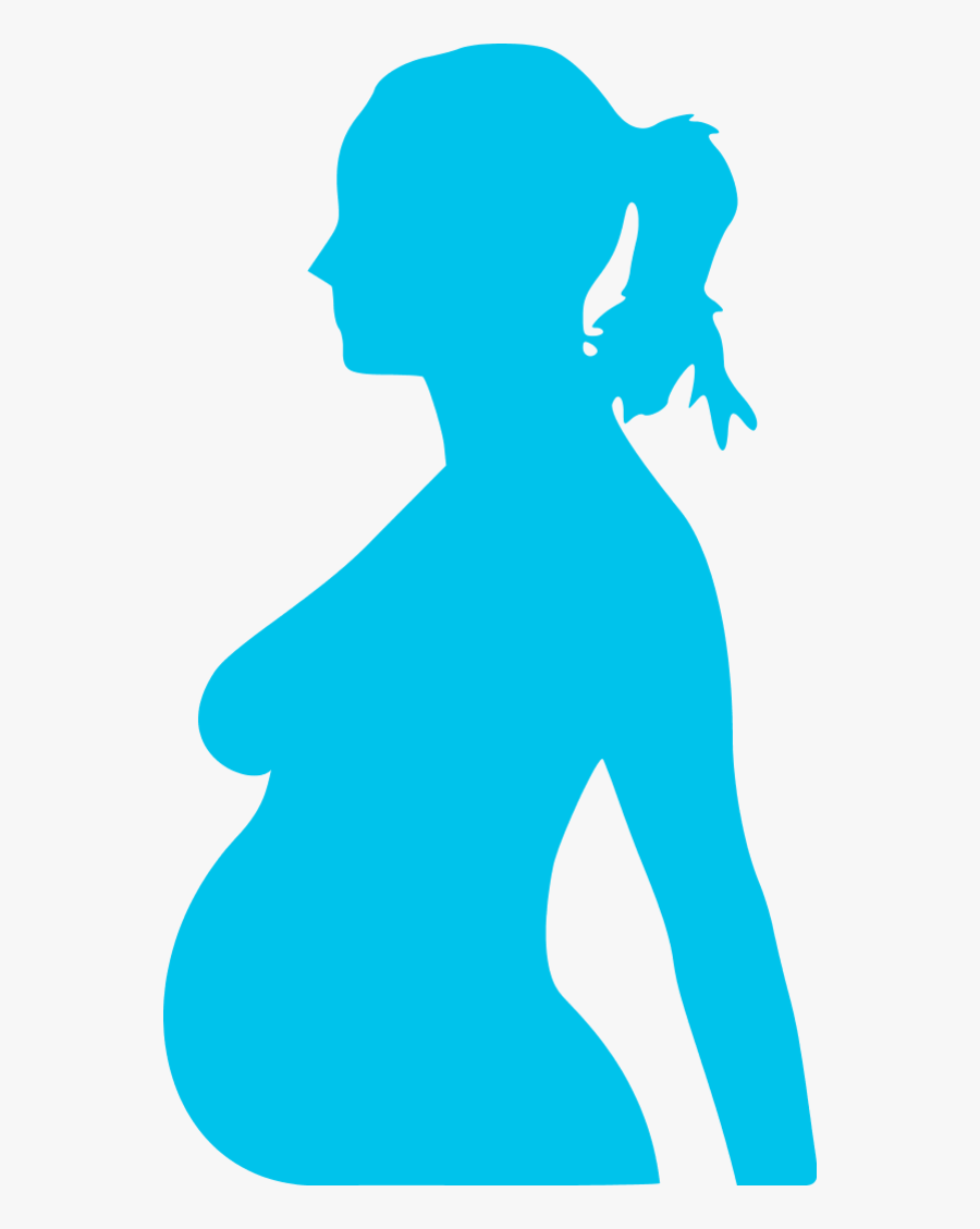 Transparent Pregnant Woman Png - Silueta De Mujer Perfil, Transparent Clipart