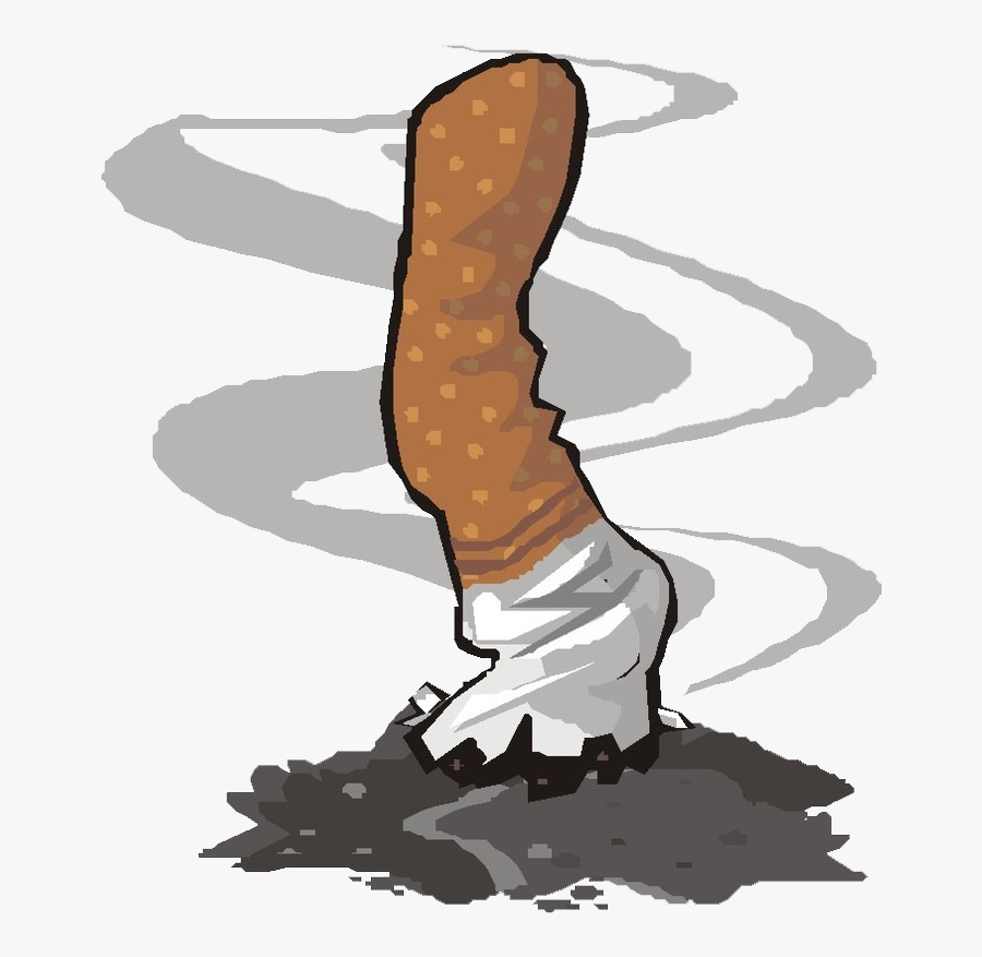 Cigar Clipart Burning - Cigarette Butts Clipart Png, Transparent Clipart
