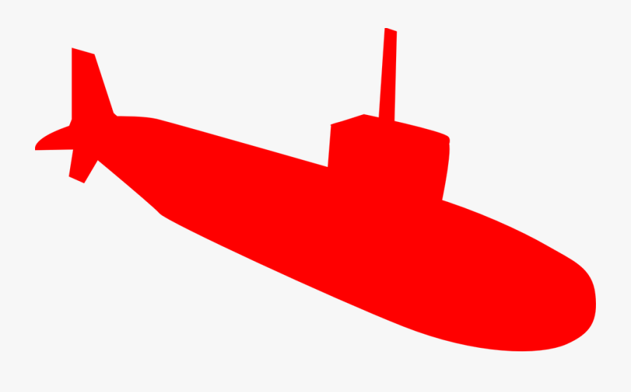 Submarine, U-boat, Boat, Ship, Underwater, Red - Red Submarine, Transparent Clipart