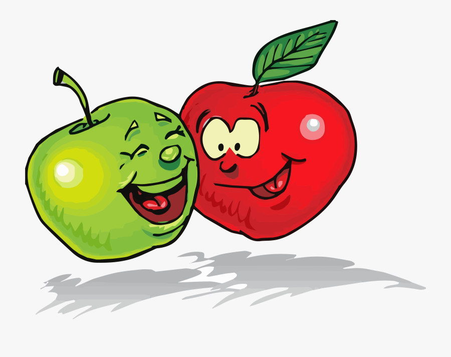 Apple Green Red Clipart Png - Healthy Food Clipart, Transparent Clipart