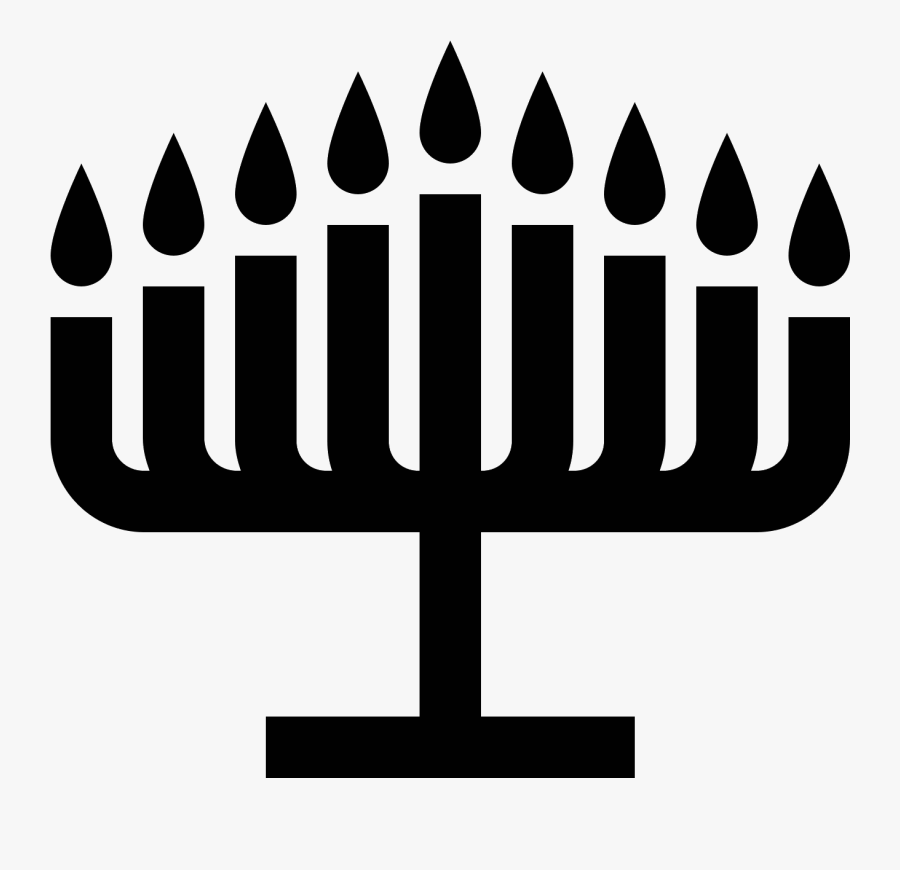 The Icon Is A Depiction Of A Menorah, The Most Common - Hanukkah Icon, Transparent Clipart