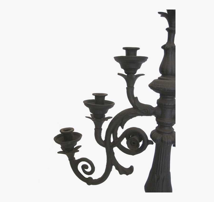 Cast Iron Menorah Cast Iron Candle Menorah - Chandelier, Transparent Clipart