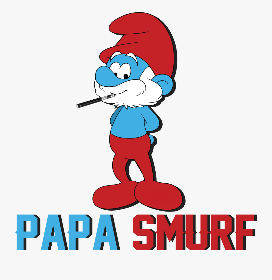 Tobacco Pipe Clipart , Png Download - Papa Smurf Smoking Weed, Transparent Clipart