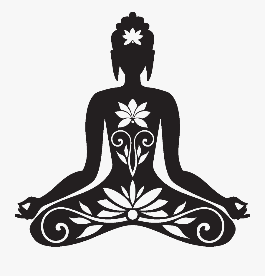 Buddha Clipart Bouddha - Zen Stencil, Transparent Clipart