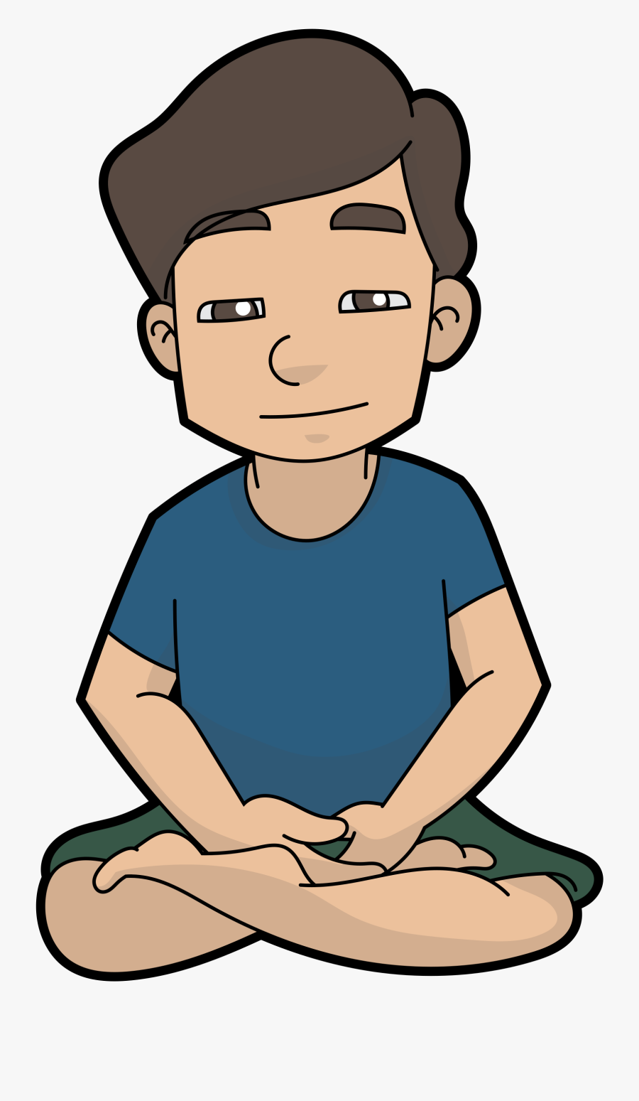 File Relaxed Cartoon Man - Relaxed Cartoon, Transparent Clipart