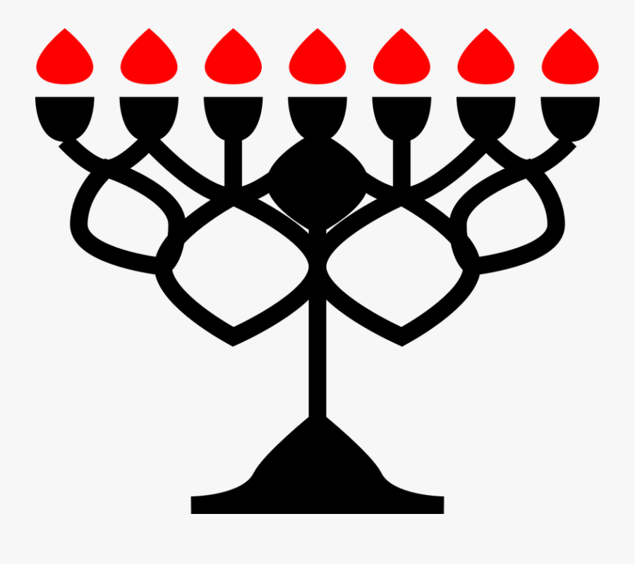 Menorah, Transparent Clipart