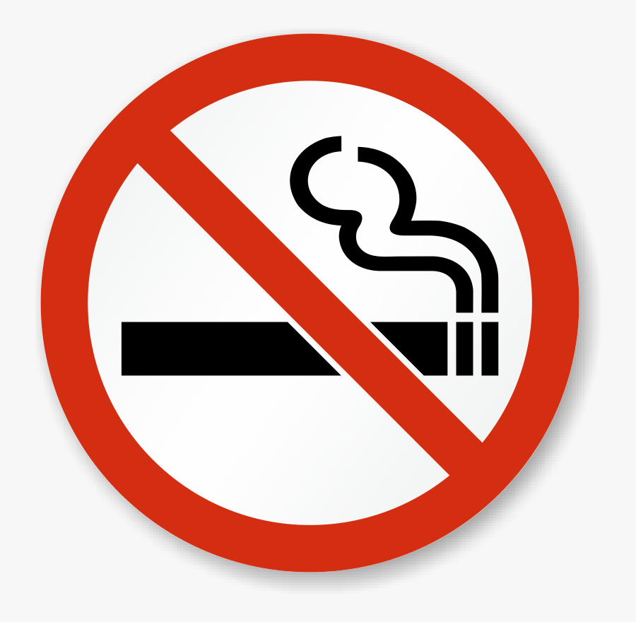 No Smoking Stickers - No To Cigarettes Sign, Transparent Clipart