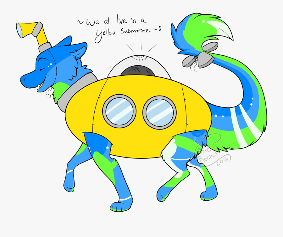 Transparent Barracuda Clipart - Yellow Submarine, Transparent Clipart