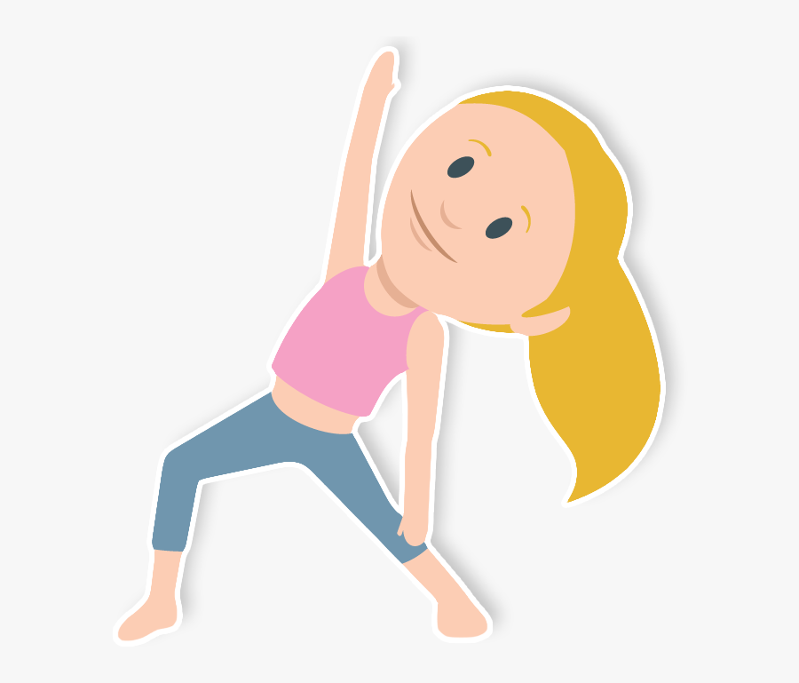 Yoga Clipart Mentally Healthy Person - Maintain Healthy Weight Cartoon, Transparent Clipart