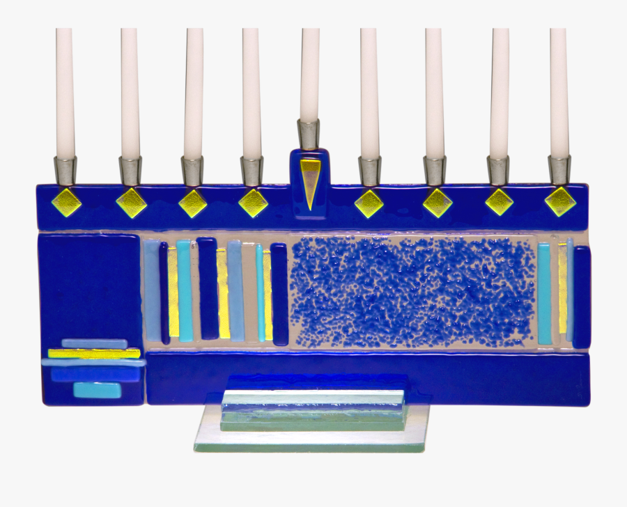 Transparent Blue Menorah Clipart - Electric Blue, Transparent Clipart