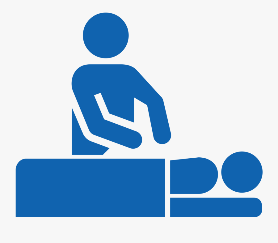 Massage Silhouette Png - Massage Icon Blue, Transparent Clipart
